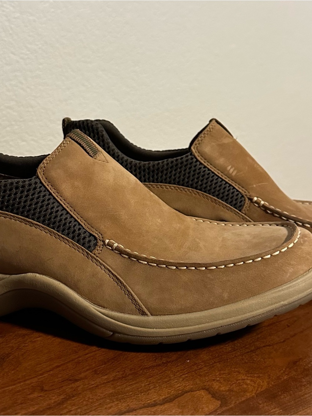 NWOT Men’s Cole Haan country Suede Slip on Shoes Nike Air Soles C02331, size 10 - Picture 9 of 13